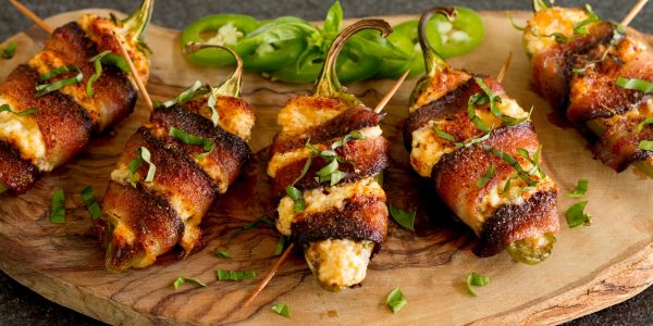 Bacon Wrapped Jalapeno Poppers